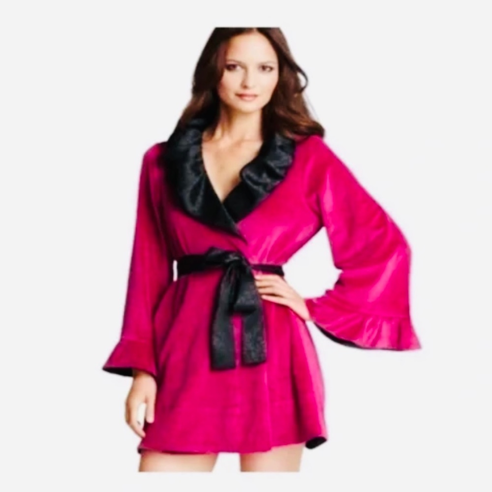 Betsey Johnson Plush Velvet Robe